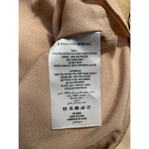 Simkhai Vegan Beige Elias Shirt Dress Size 12 NWT