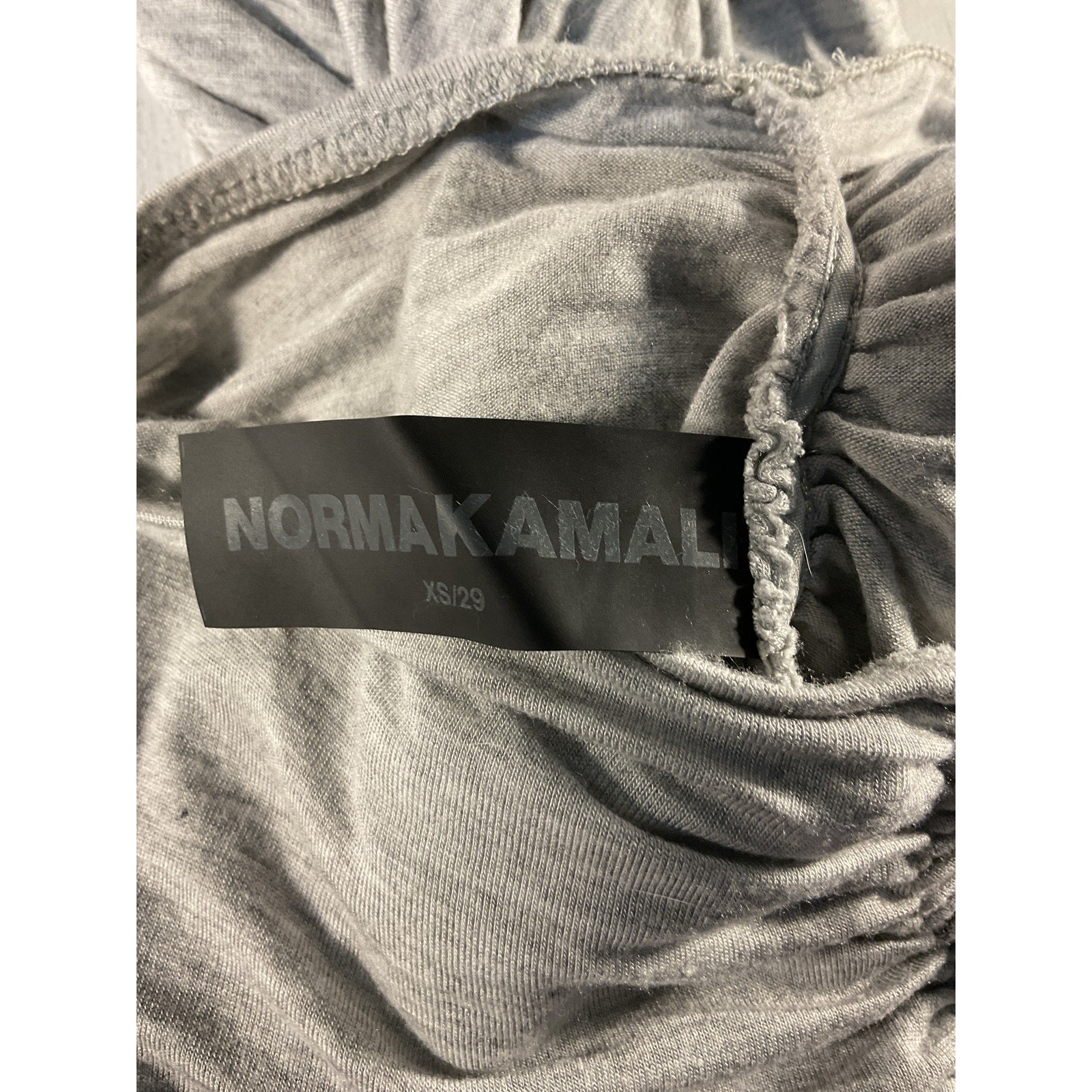 Norma Kamali 'Shirred' Gray Skirt Size XS