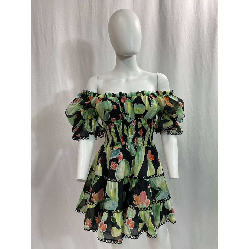 Charo Ruiz Ibiza 'Giulia' Black Mini Dess Size S