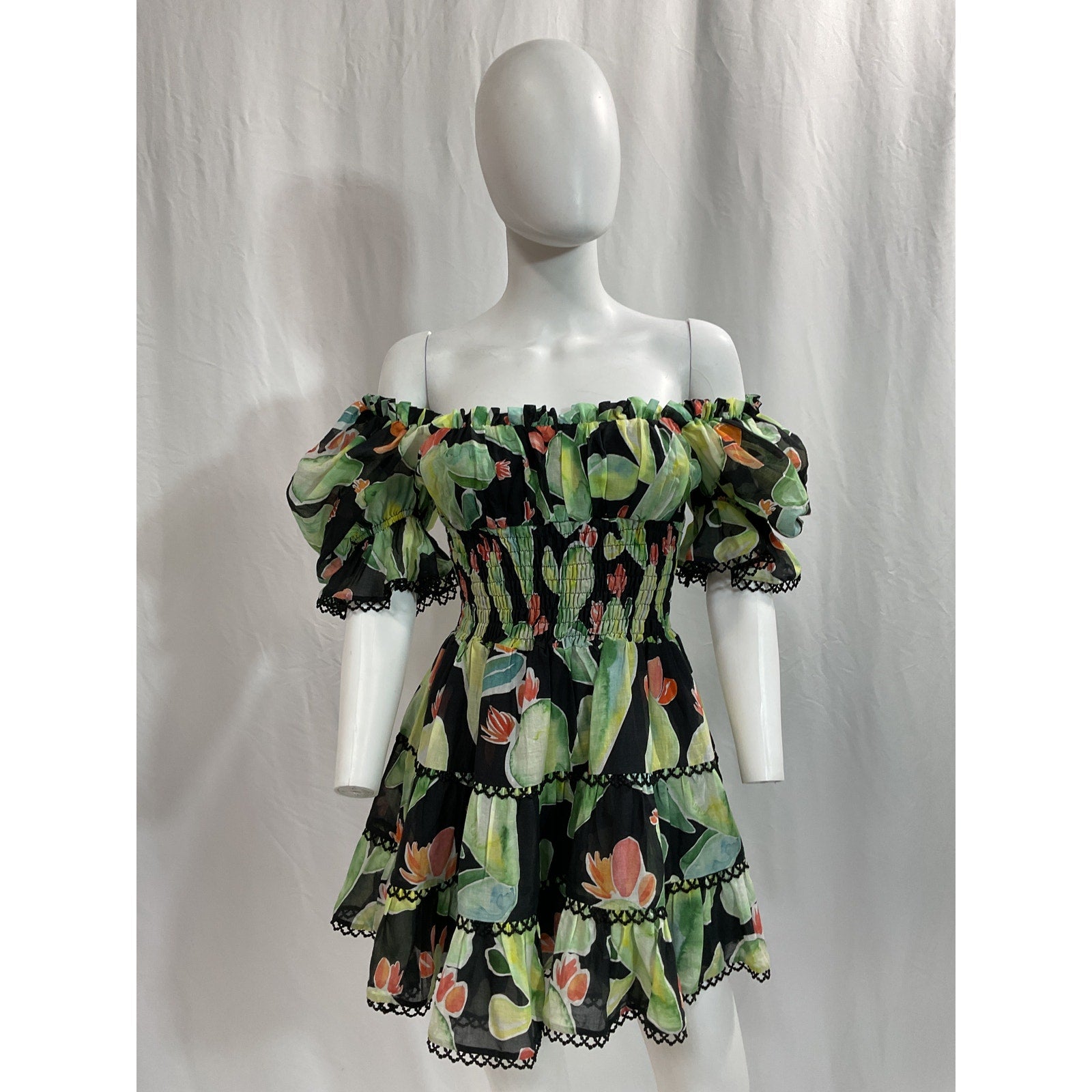 Charo Ruiz Ibiza 'Giulia' Black Mini Dess Size S
