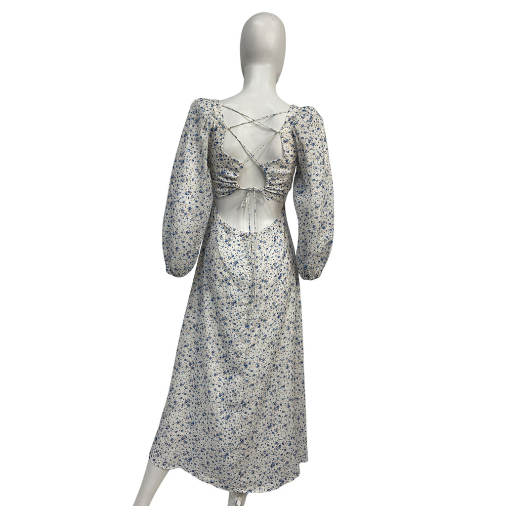 Astr The Label 'Audette' White Lyocell Dress Size S