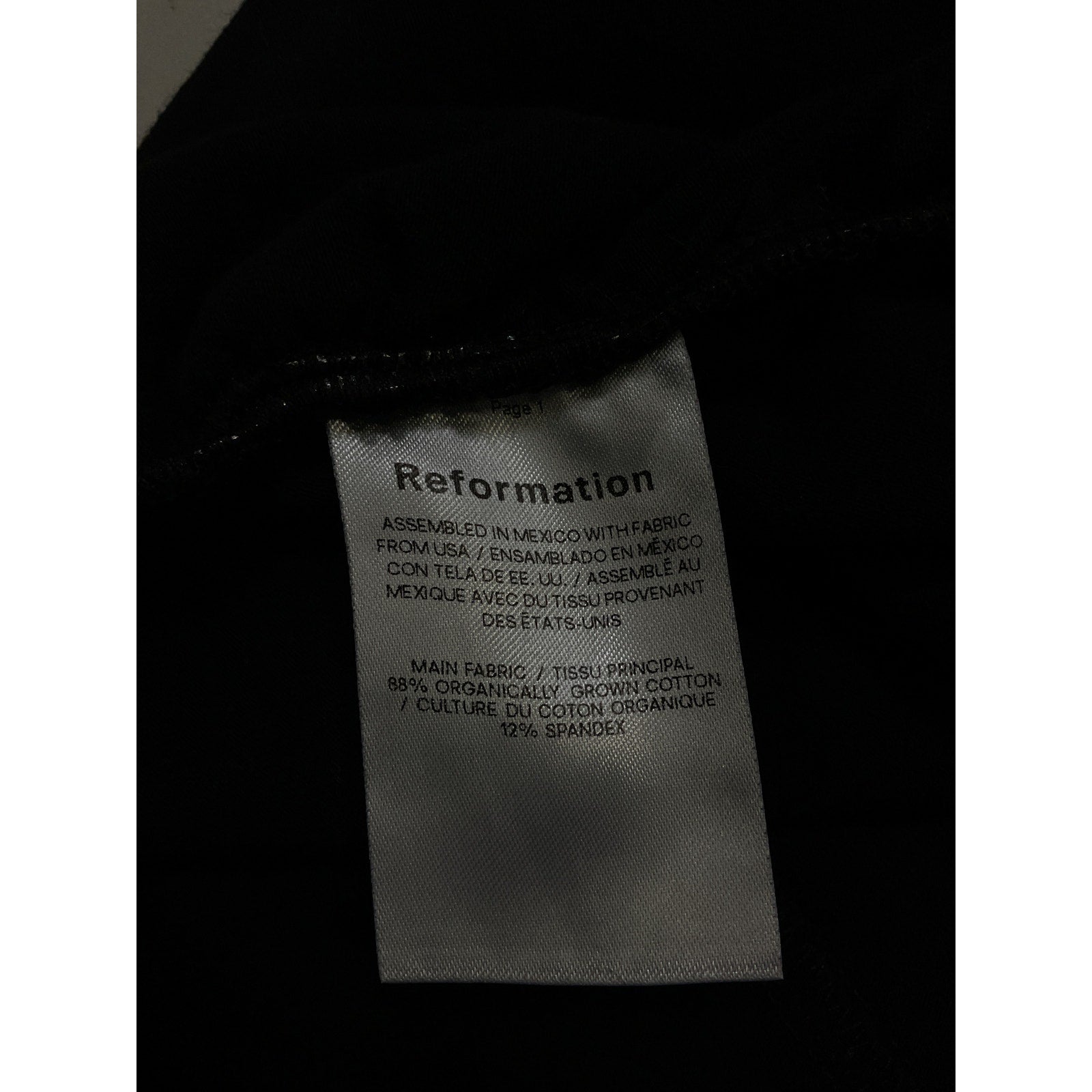 Reformation 'Nelle' Black Knit Dress Size XS
