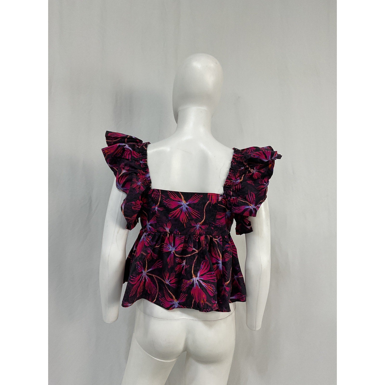 Ulla Johnson 'Romi' Purple Cotton Top Size 6