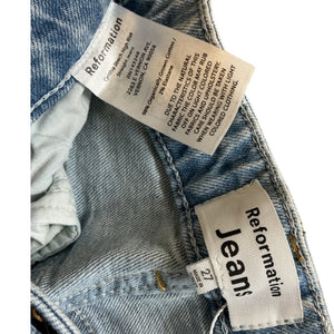 Reformation High Rise Manitoba Cynthia Denim Jeans Size 27