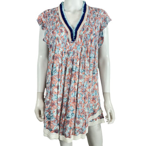 Poupette St Barth Floral Multicolor Sasha Minidress Size XS
