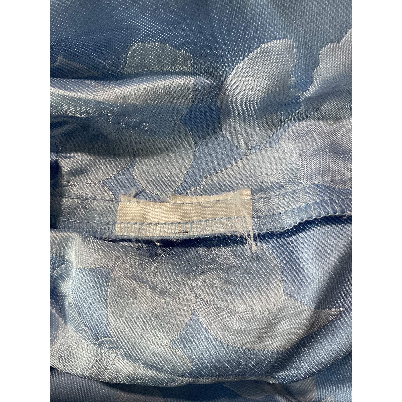 V. Chapman 'Virginia' Blue Polyester Strapless Gown Size 4