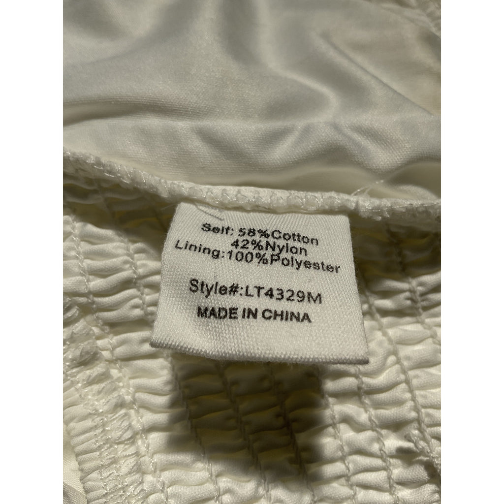 Line & Dot 'Hailey' White Poplin Top Size S - NWT