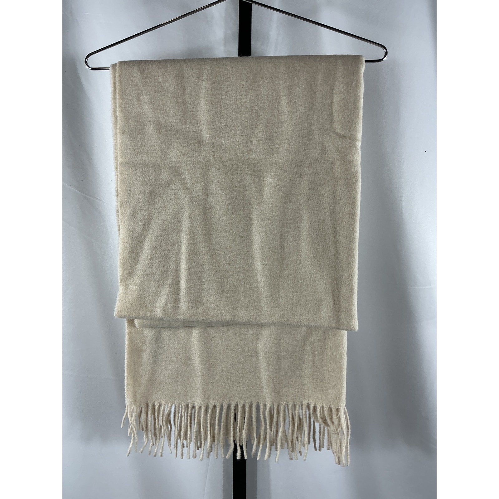 Rag & Bone Recycled White Wool Mercer Classic Scarf Size OS