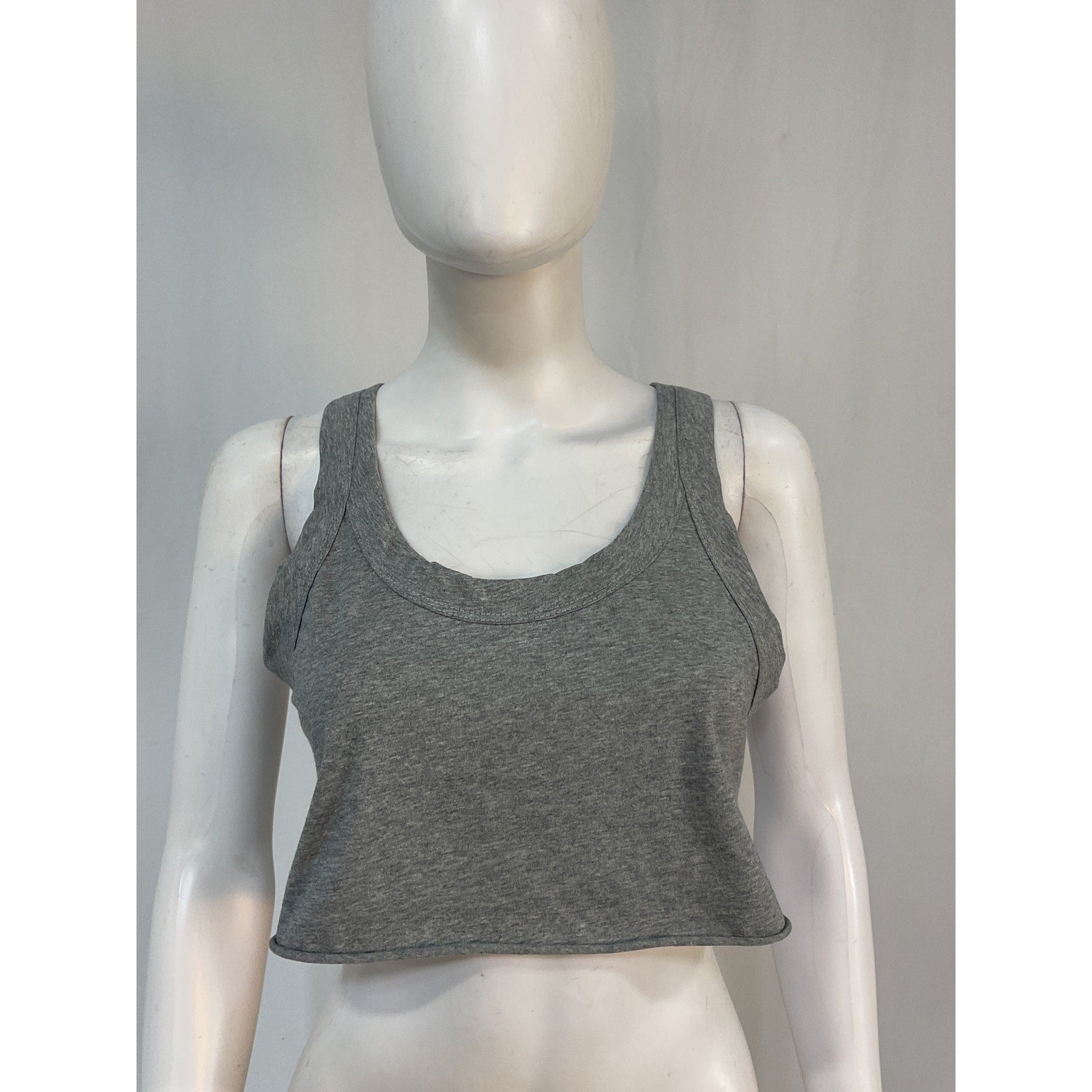 A.L.C. 'Halsey' Grey Cotton Tank Size S