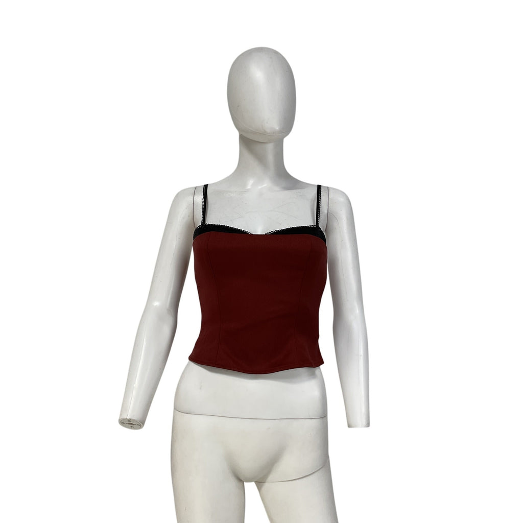 Reformation 'Melanie' Red Polyester Top Size 0