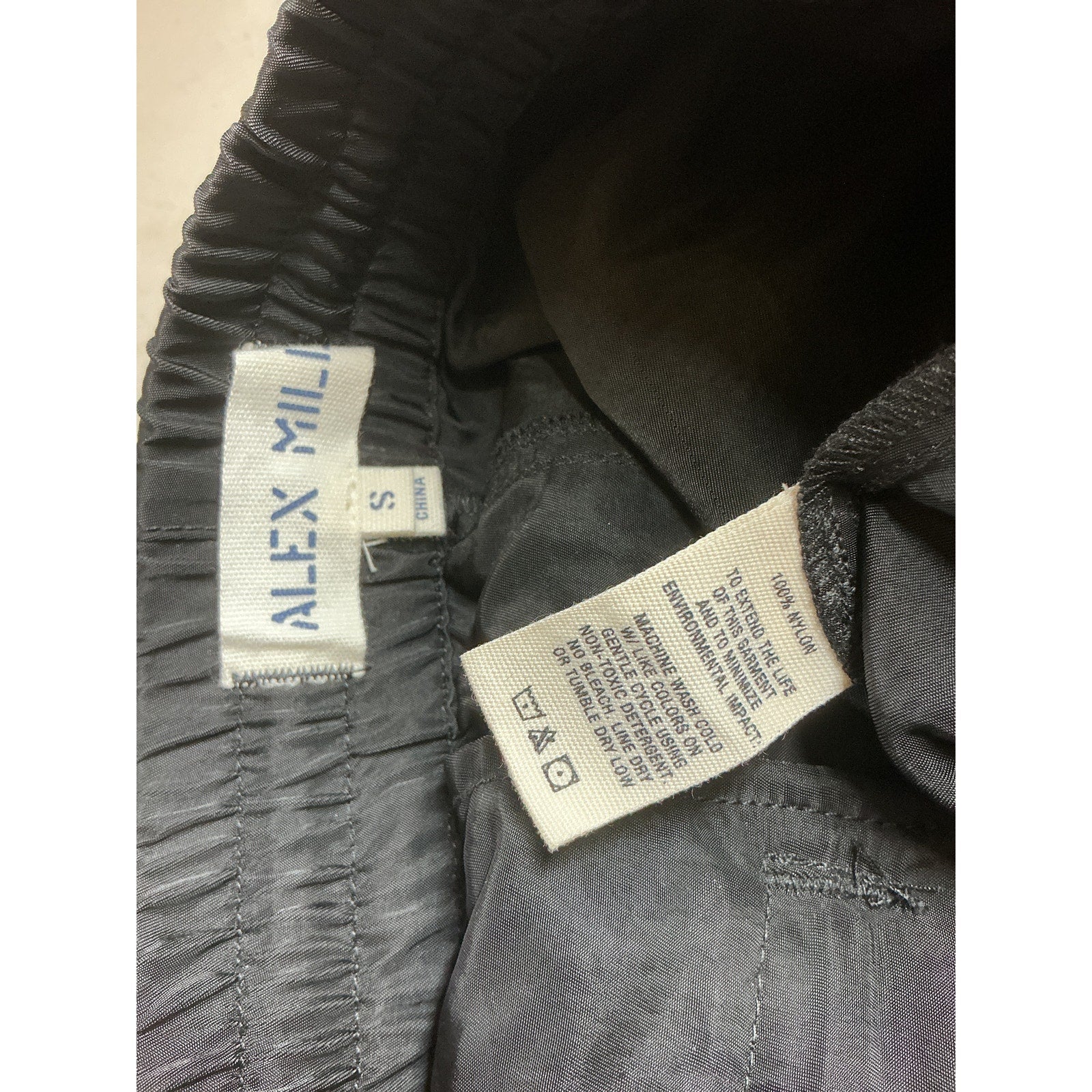 Alex Mill 'Irving' Black Nylon Shorts Size S