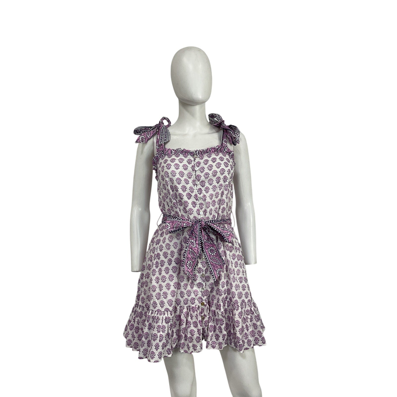 Cleobella 'Tillie' Pink Cotton Mini Dress Size XS