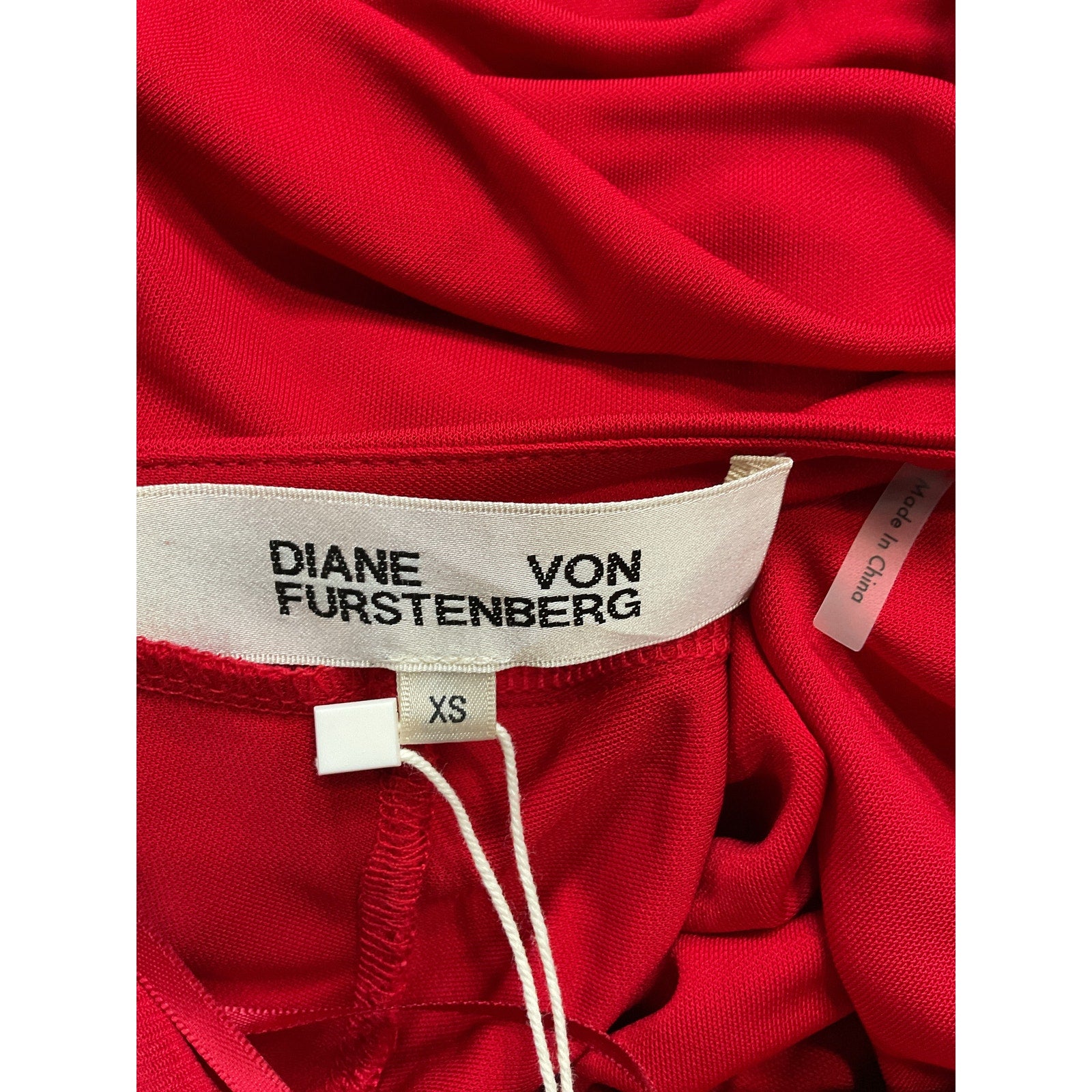 Diane Von Furstenberg 'Hades' Red Dress Size XS - NWT