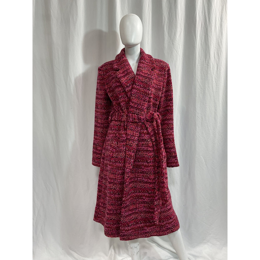 Hutch 'Kat' Pink Wrap Coat Size L - NWT