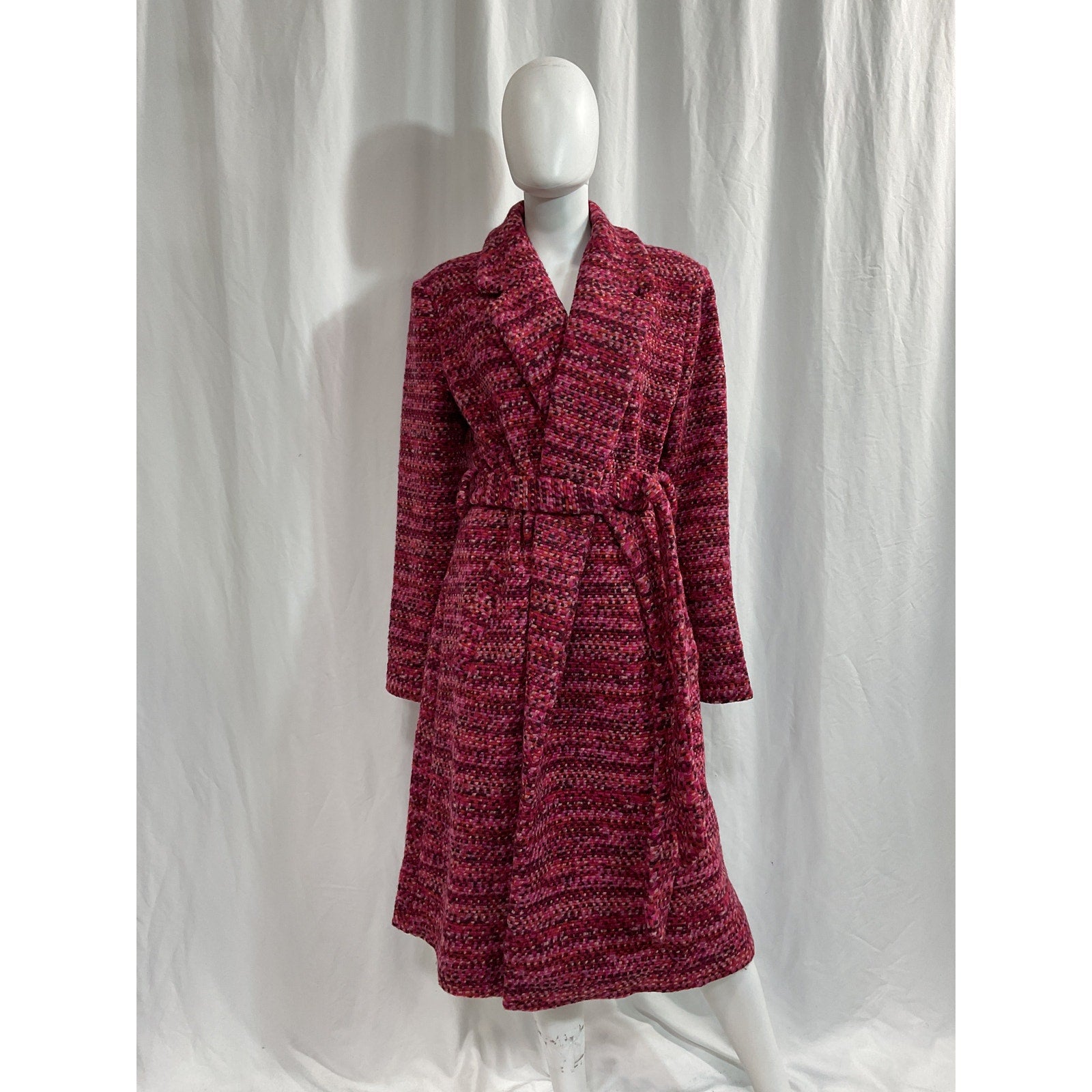 Hutch 'Kat' Pink Wrap Coat Size L - NWT