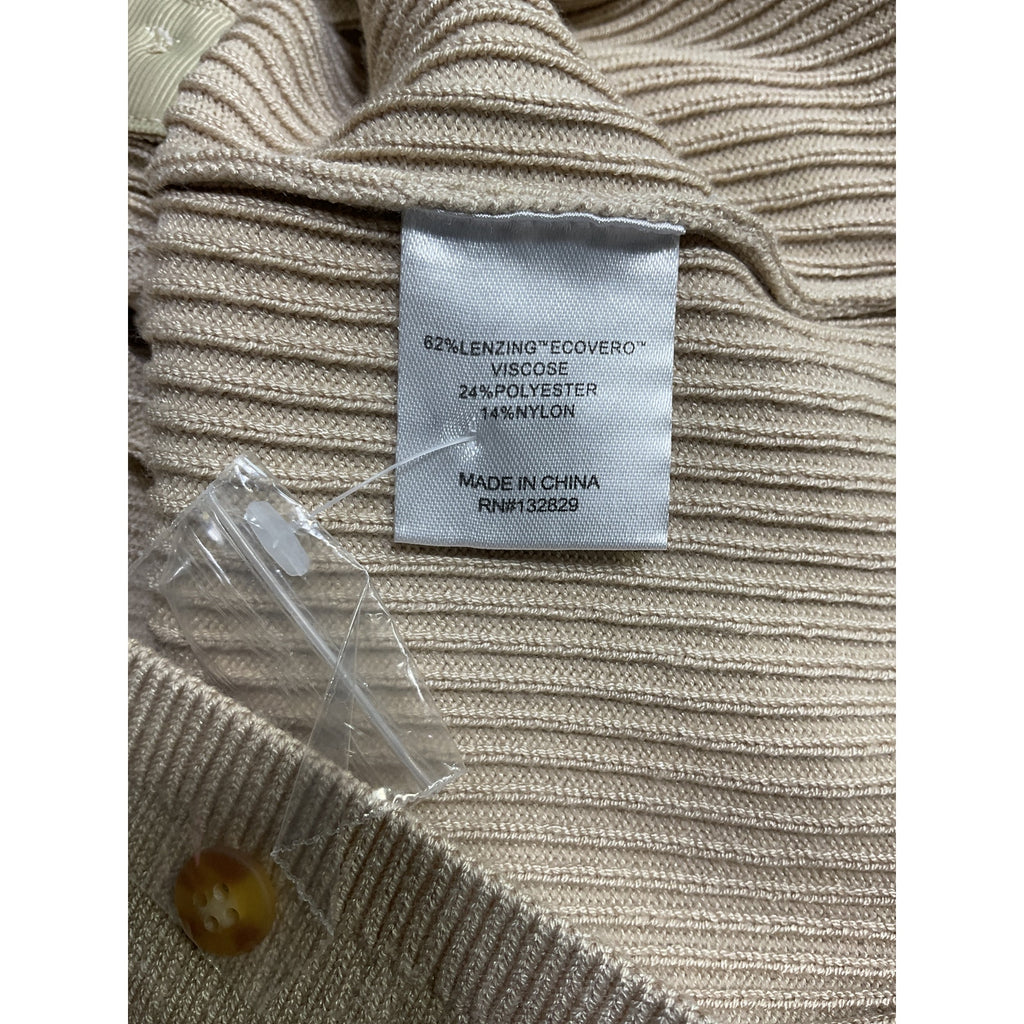 Helsa 'Ediva' Tan Viscose Cardigan Size M - NWT