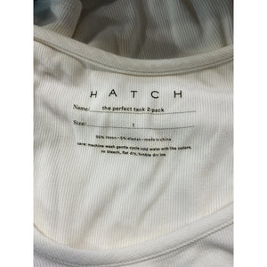 Hatch 'The Softest' White Rib Maternity Tank 2-Pack Size 1