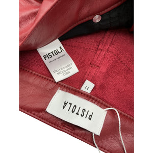 Pistola Sleek Burgundy Cassie Pants Size 27