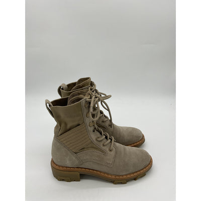 Rag & Bone 'Shiloh' Brown Polyester Lace Up Jungle Boot Size 7