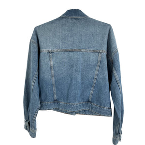 Reformation Lived In Blue Rhodes Denim Jacket Size S