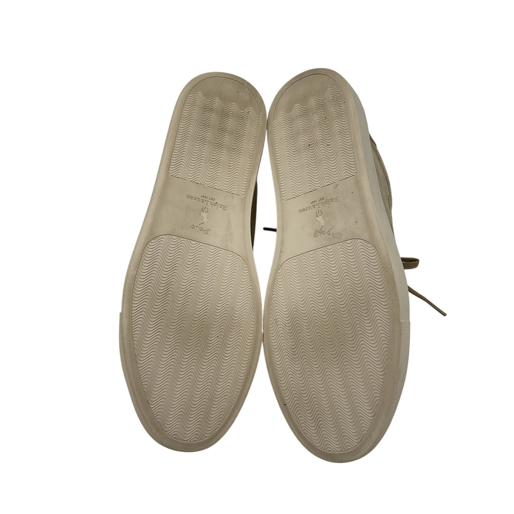 Polo Ralph Lauren 'Jermain' Beige Suede Ii Sneakers Size 11