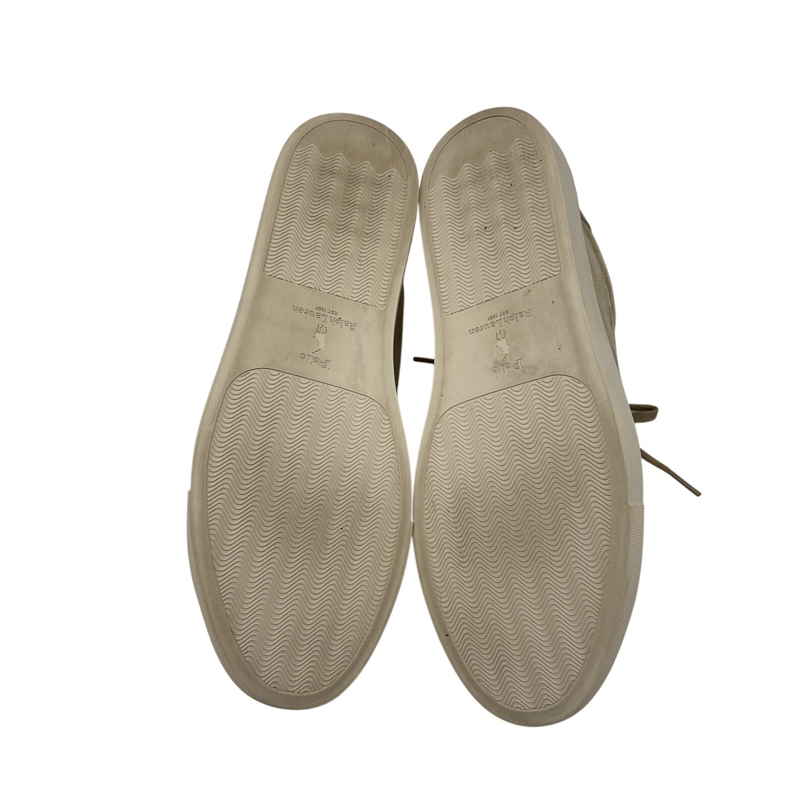 Polo Ralph Lauren 'Jermain' Beige Suede Ii Sneakers Size 11