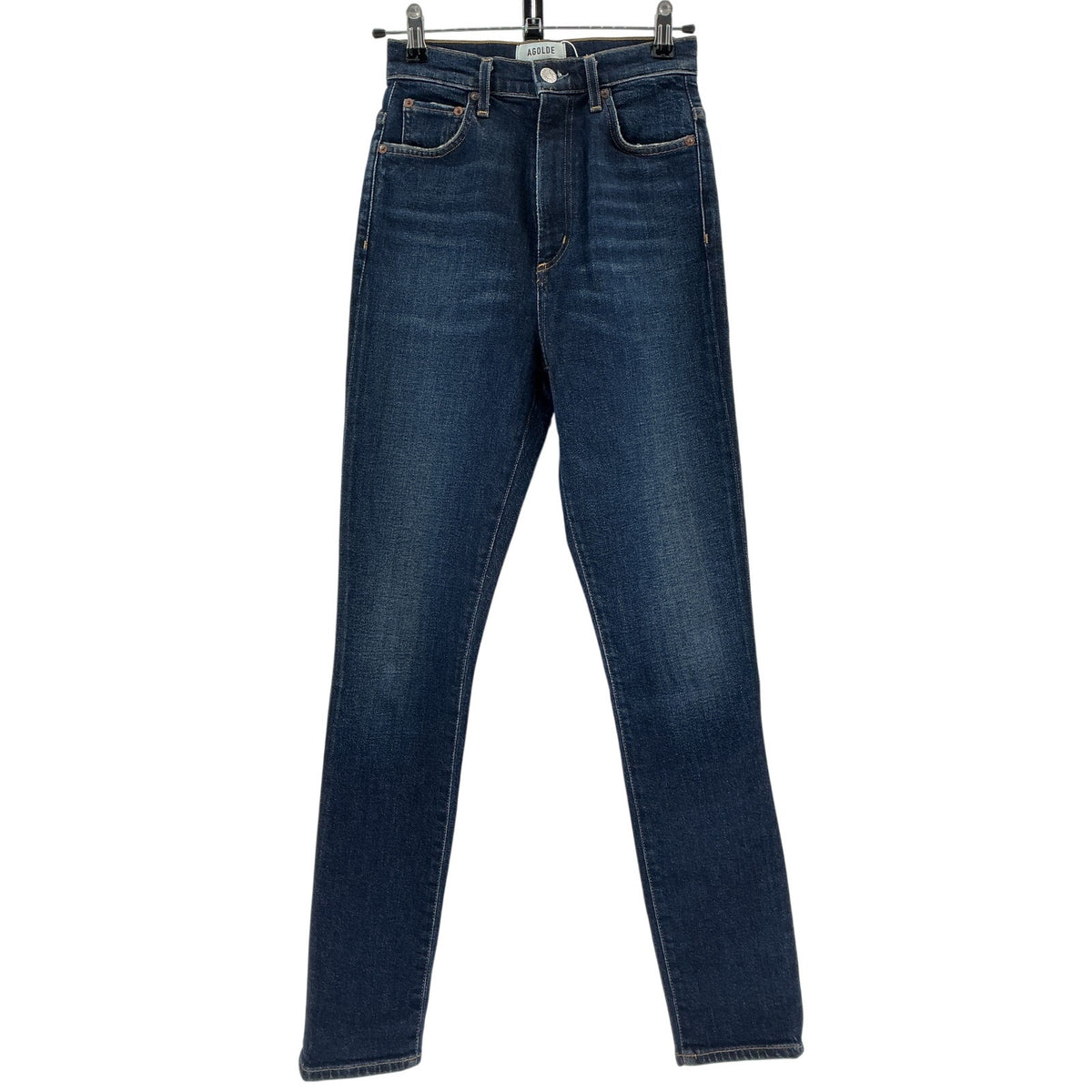 Agolde Classic Blue Pinch Waist Ultra High Rise Skinny Denim Jeans Size 23