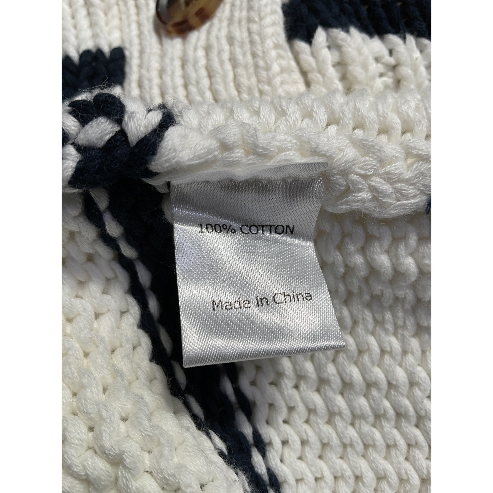 La Ligne White Cotton Mini Marina Cardigan Size XL - NWT
