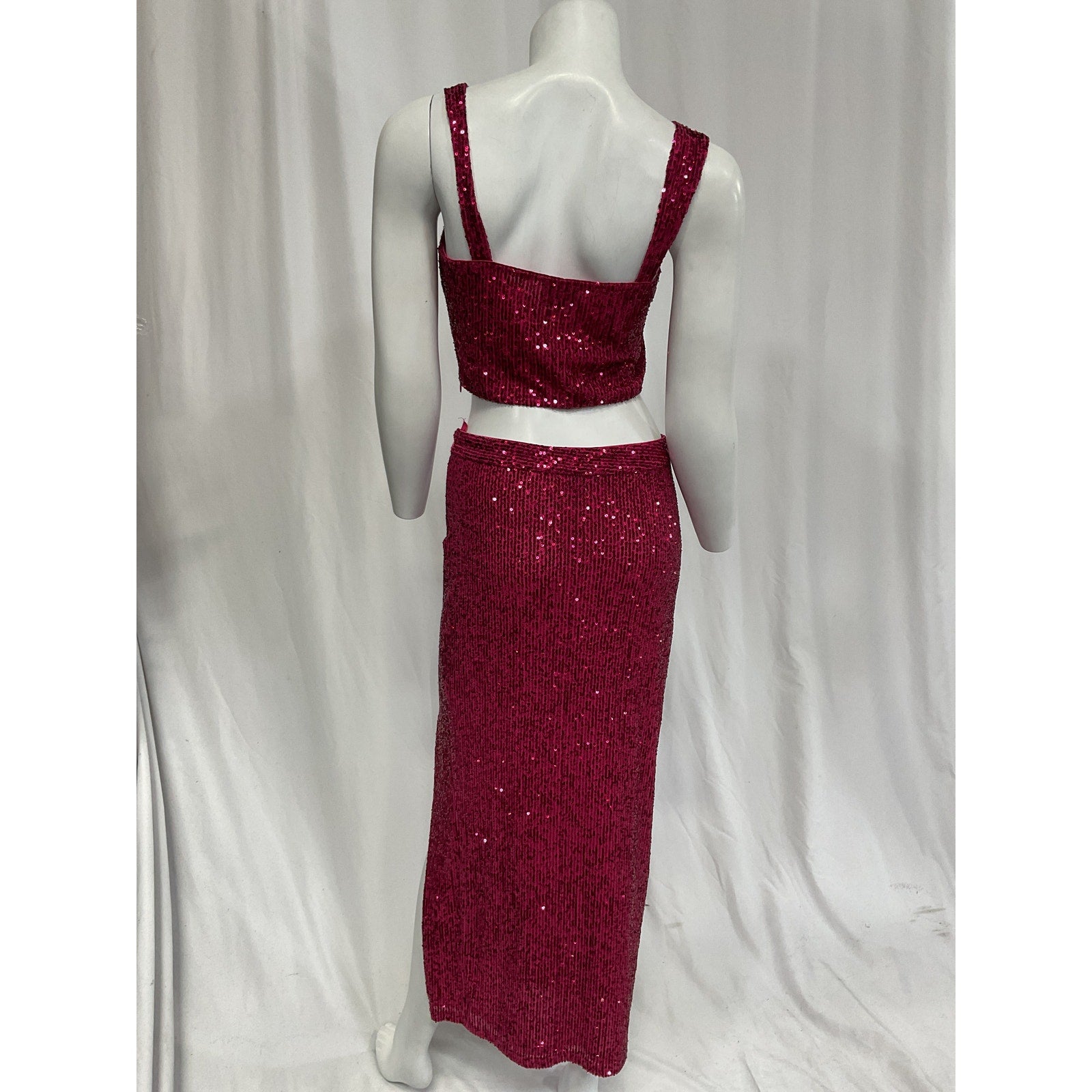 Saylor 'Brinkley' Pink Sequin Set Size M