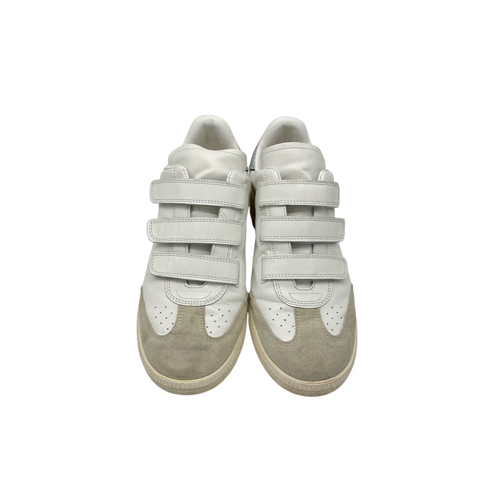 Isabel Marant 'Beth' White Leather Sneakers Size 10