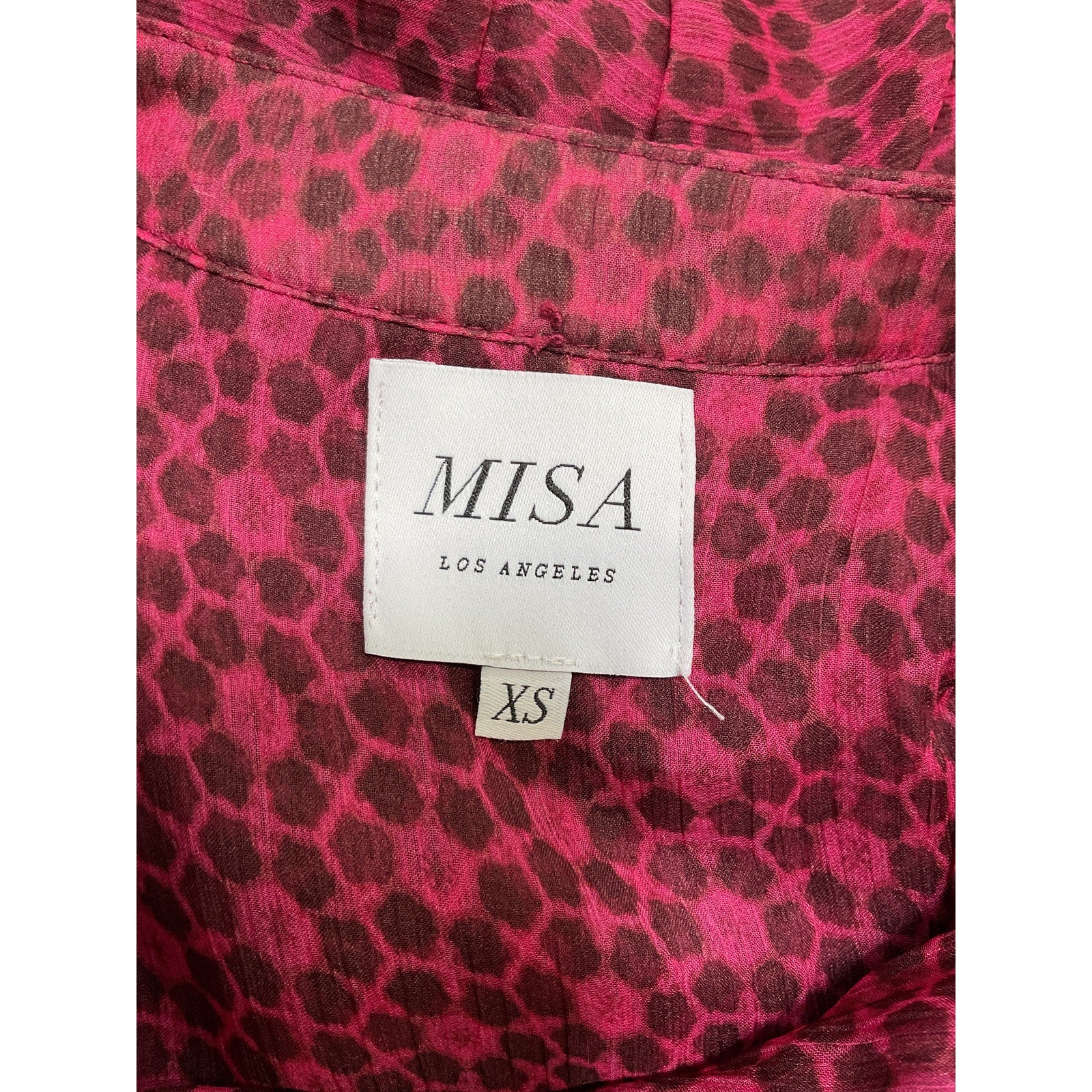 Misa Los Angeles X Revolve 'Ilona' Pink Poly Dress Size XS