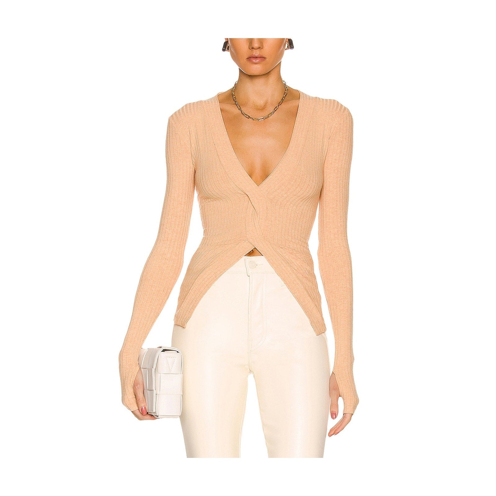 Alix Nyc 'Inez' Beige Viscose Top Size XS