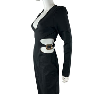 Staud Cutout Black Chantal Dress Size M
