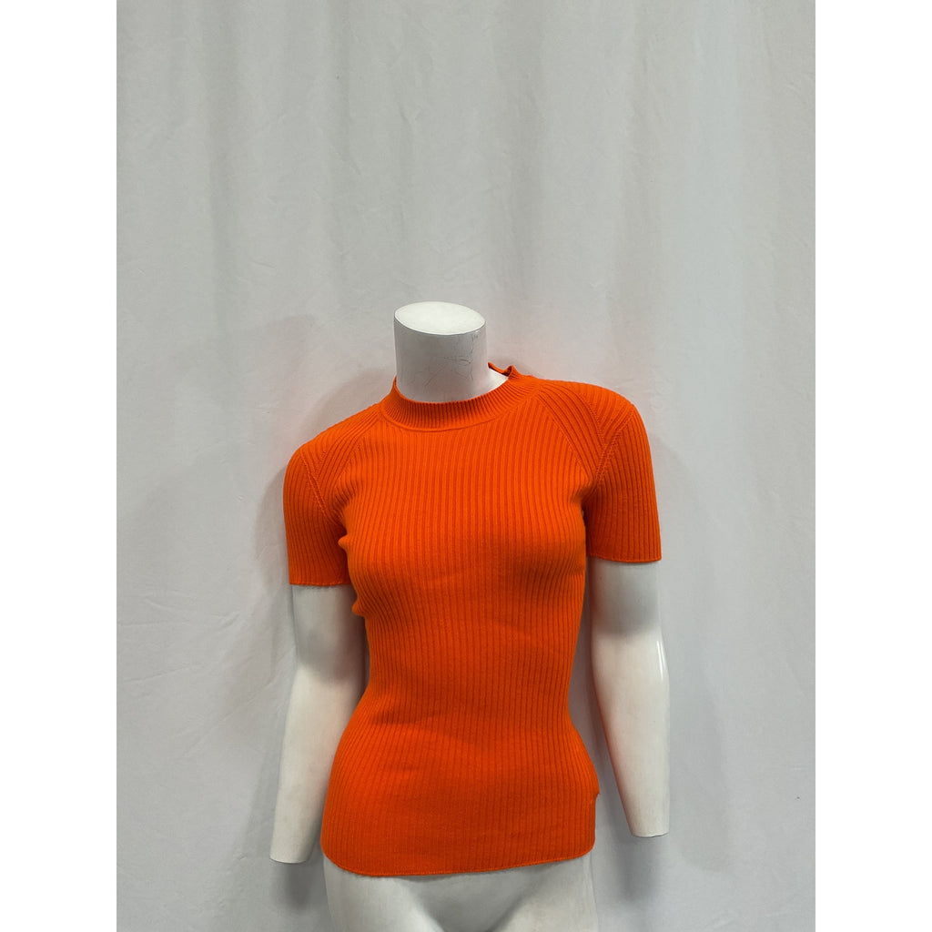 Jacquemus 'Le' Orange Viscose T-Shirt Maille Size XS