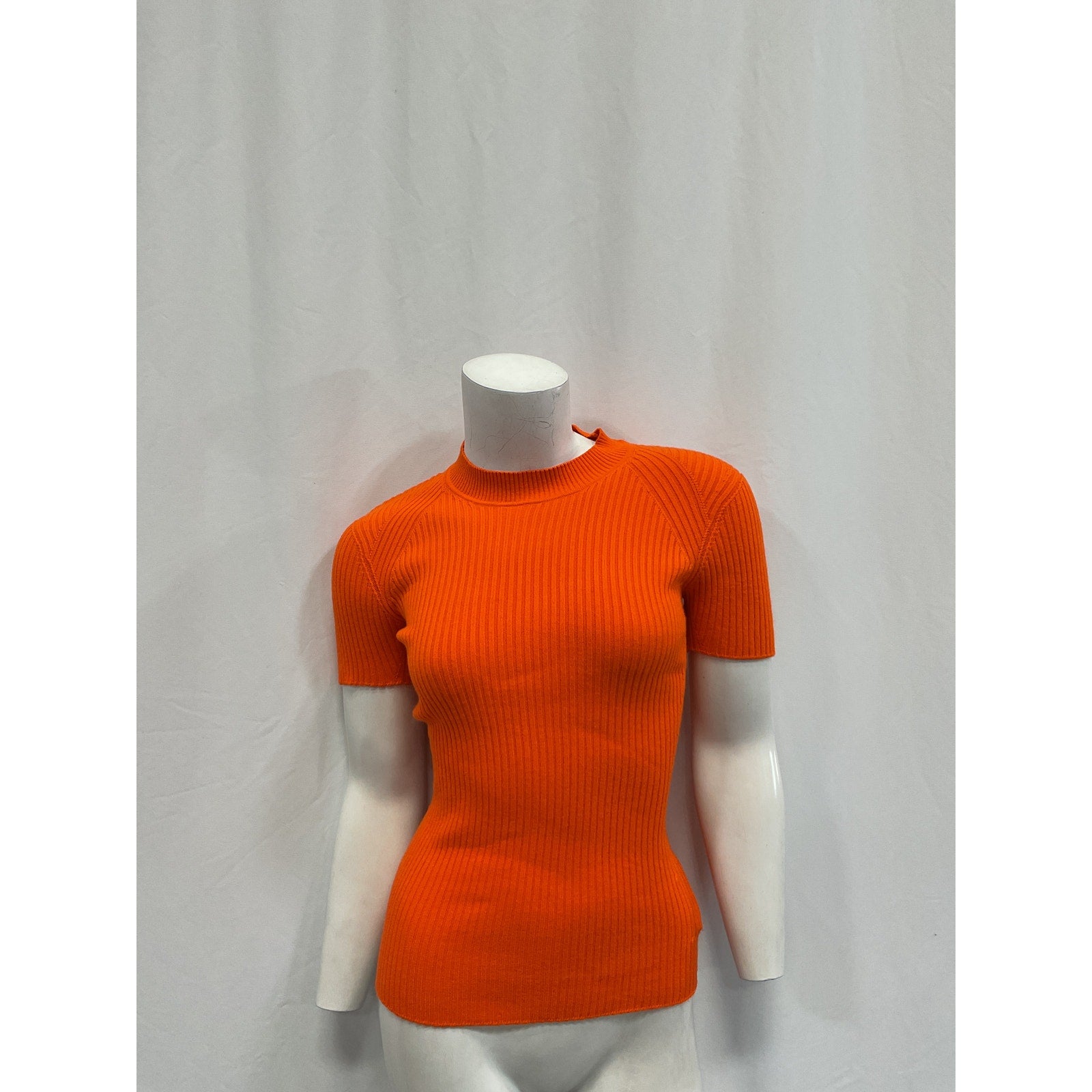 Jacquemus 'Le' Orange Viscose T-Shirt Maille Size XS