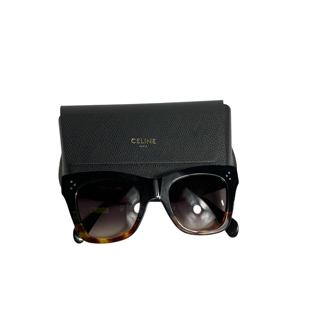 Celine 'Cat Eye' Black Sunglasses Size OS