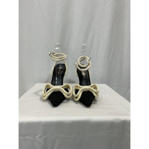 Alias Mae 'Bowie' Black Bow Leather Heel Size 7