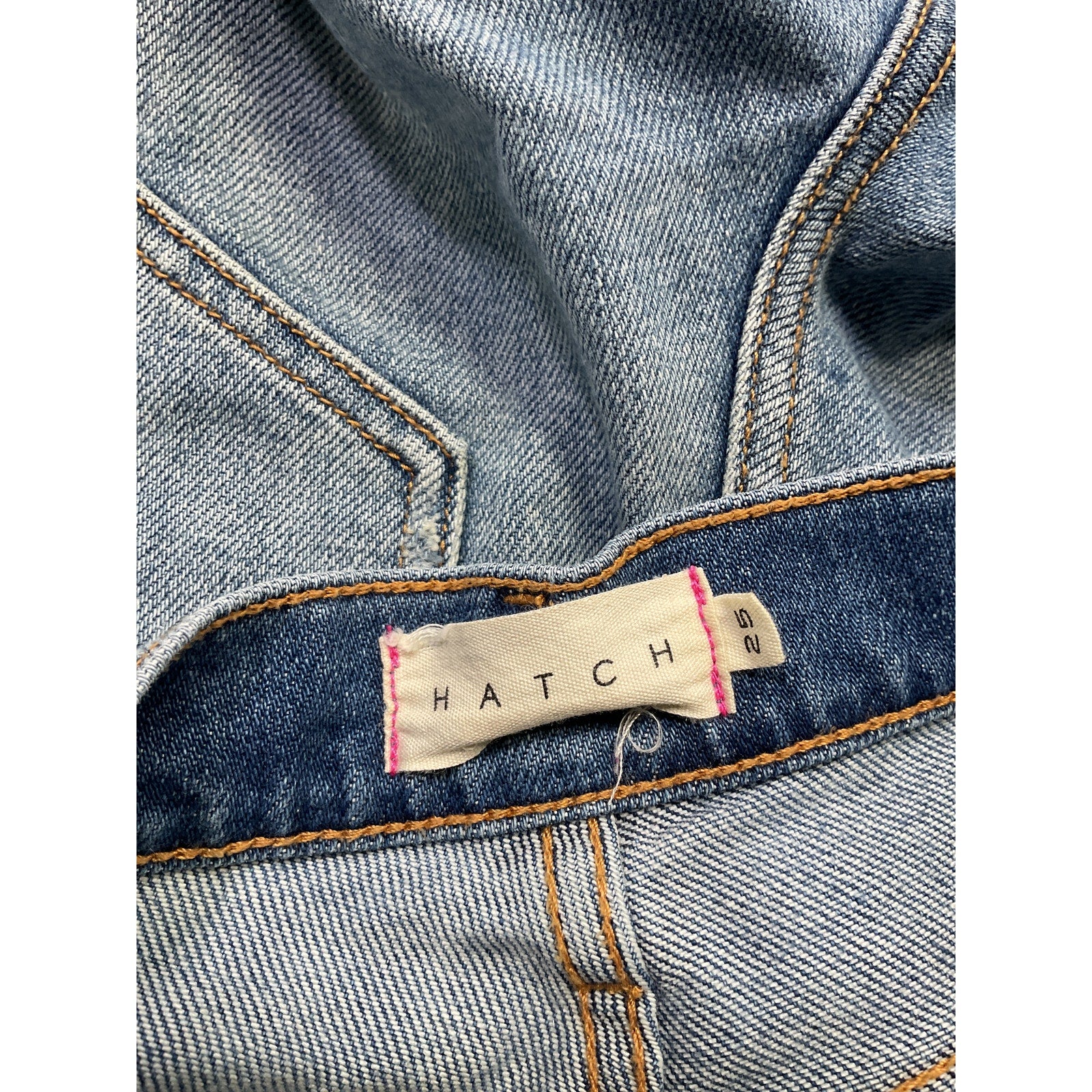 Hatch 'The Cut Off' Maternity Blue Denim Short Size 25