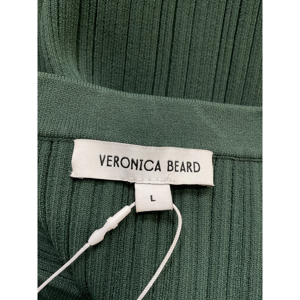 Veronica Beard 'Semma' Green Ribbed Tank Size L - NWT