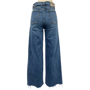 Rag & Bone Modern Blue Flexi Sofie Wide Leg Denim Jeans Size 27