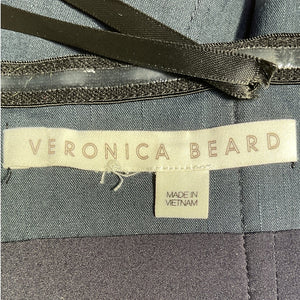 Veronica Beard Linen Blend Blue Ziene Tube Top Size 4