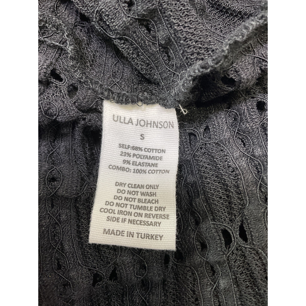 Ulla Johnson 'Adora' Black Long Sleeve Turtleneck Top Size S