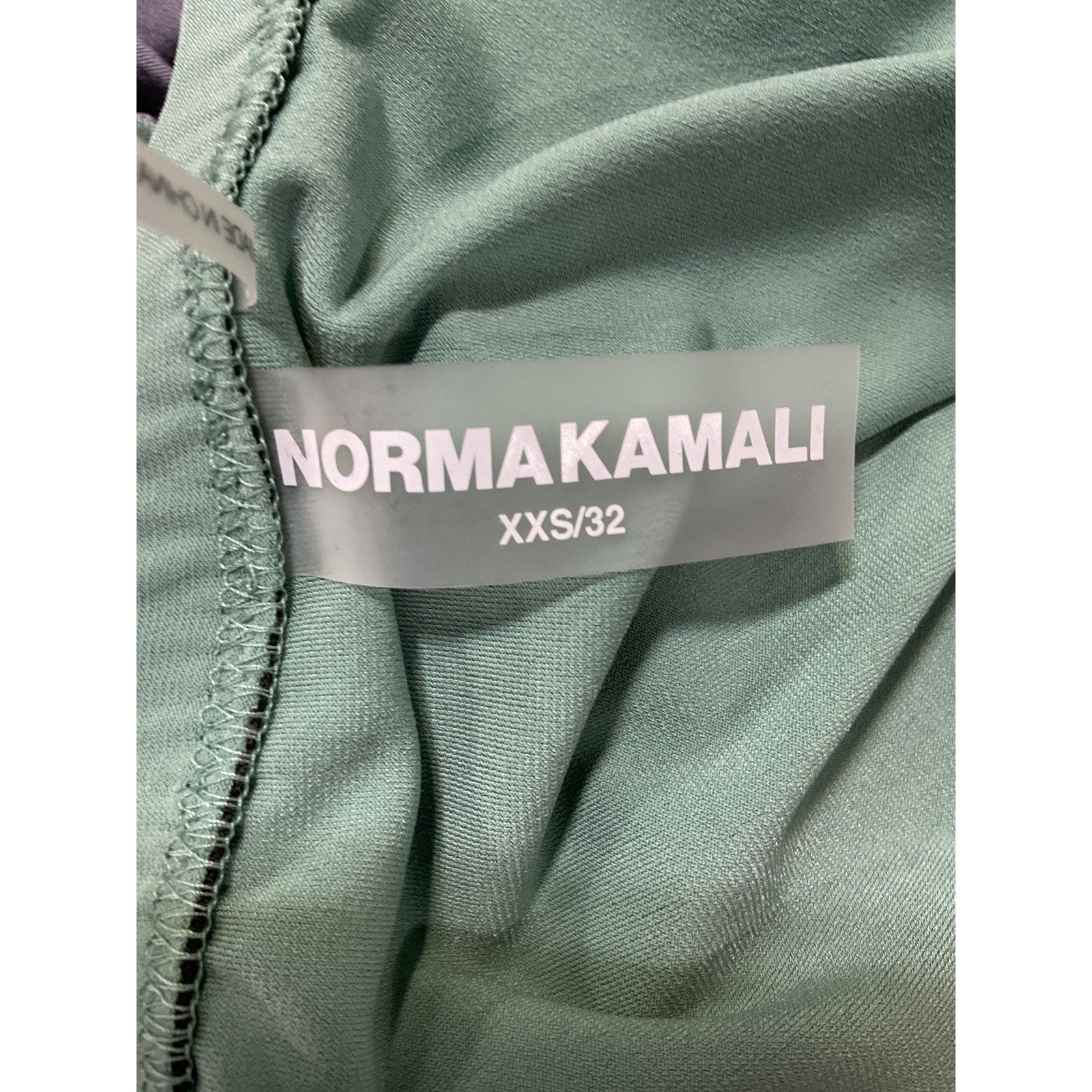 Norma Kamali 'Cayla' Green Halterneck Asymmetric Midi Dress Size XXS