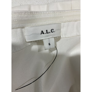 A.L.C. Structured White Renee Bustier Top Size 6
