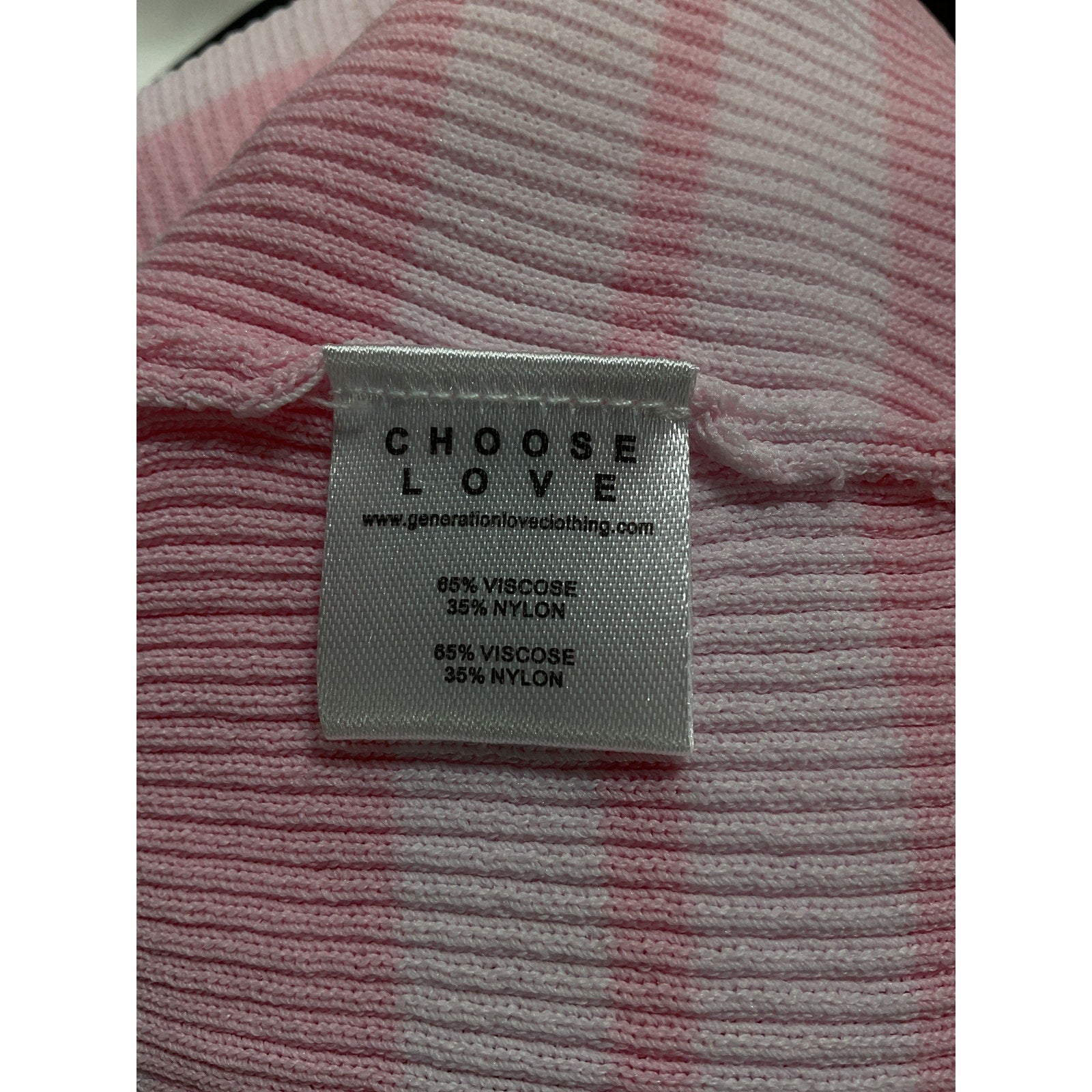 Generation Love 'Yesi' Pink With Gold Neckline Hardware Sweater Size XS - NWT
