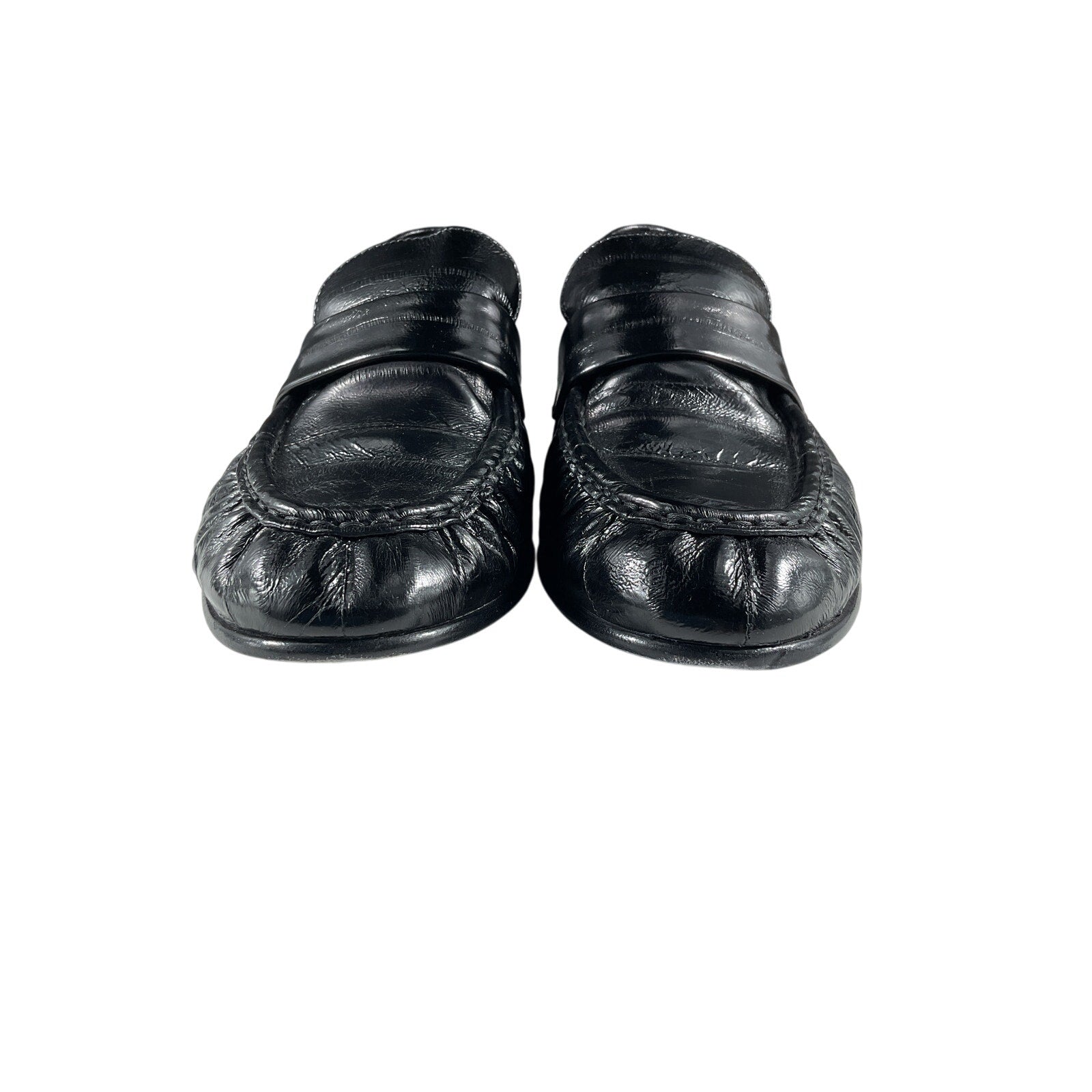 The Row Soft Black Leather Loafer Size 8
