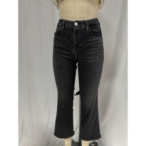 Frame 'Le' Black Crop Mini Boot Jeans Size 27