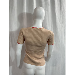 Autumn Cashmere Graphic Pink 'Baby' Tee Size S
