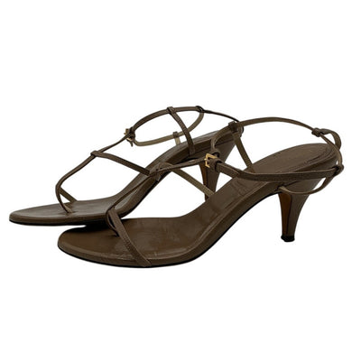 Khaite Strappy Soft Coffee Jones Leather Sandals Size 36 / US 6