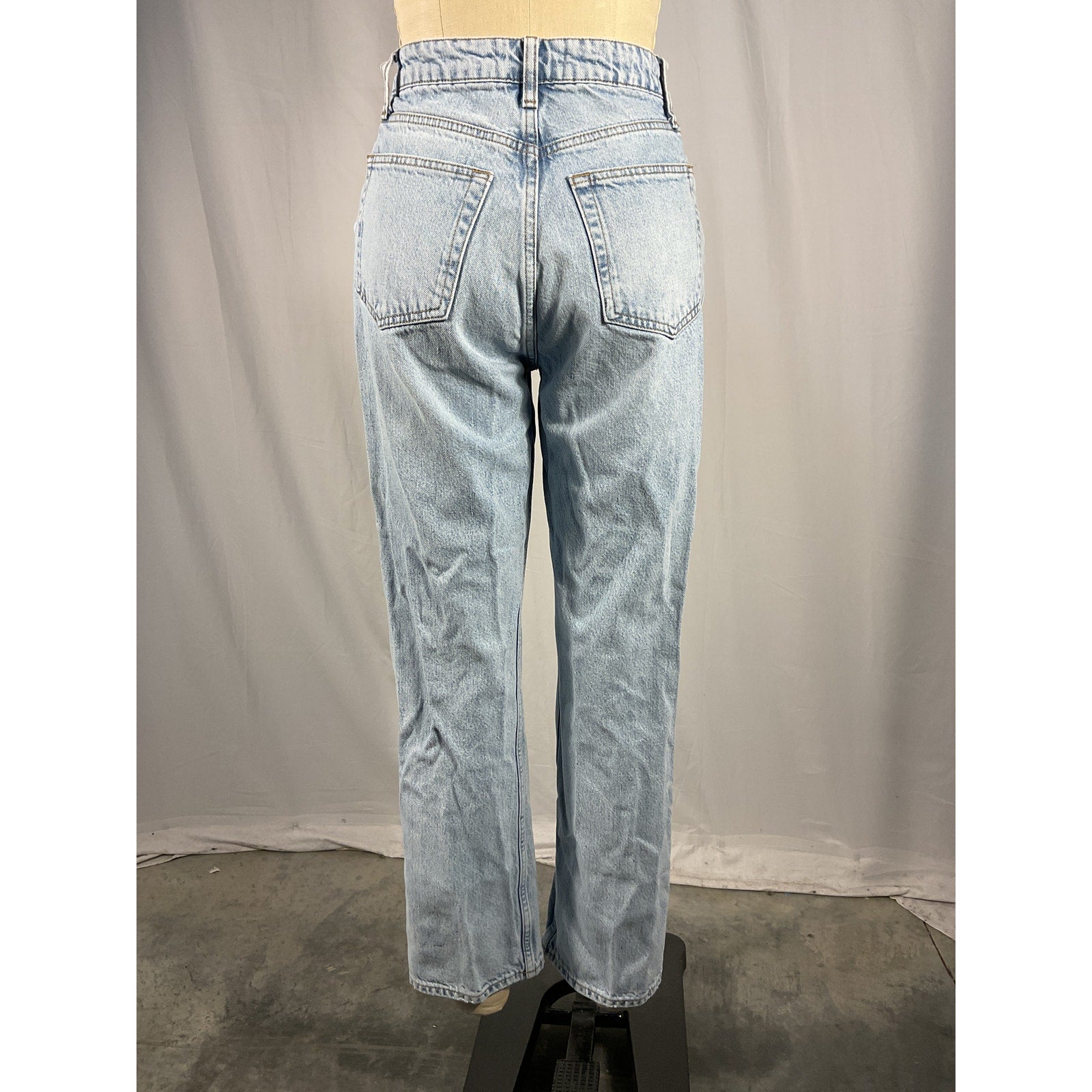 Reformation 'Cynthia' Blue High Rise Straight Denim Jeans Size 27